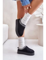 Sněhule Dámské Na Platformě Zateplené Kožíškem Černé Remenia Sněhule Dámské Na Platformě Zateplené Kožíškem Černé Remenia