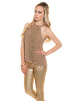 Sexy Koucla neckholder top with chains & fringes