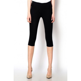 Dámské bavlněné 3/4 kalhoty se zipy v zadní černé Růžová / S Hot red on model 15042671 - Hot Red On Sun