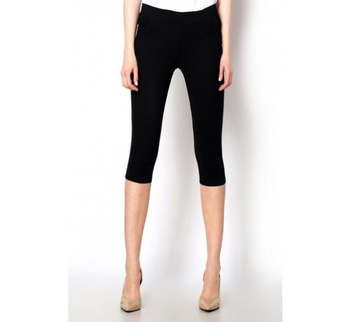 Dámské bavlněné 3/4 kalhoty se zipy v zadní černé Růžová / S Hot red on model 15042671 - Hot Red On Sun