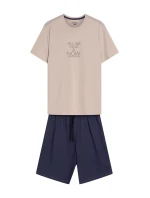 Pánské pyžamo  Béžová / tmavě modrá  model 21865046 - Henderson