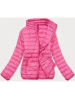 Lehká růžová prošívaná dámská bunda (58M23037-46)