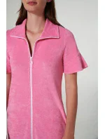 Šaty froté s krátkými rukávy model 19697685 - Vamp