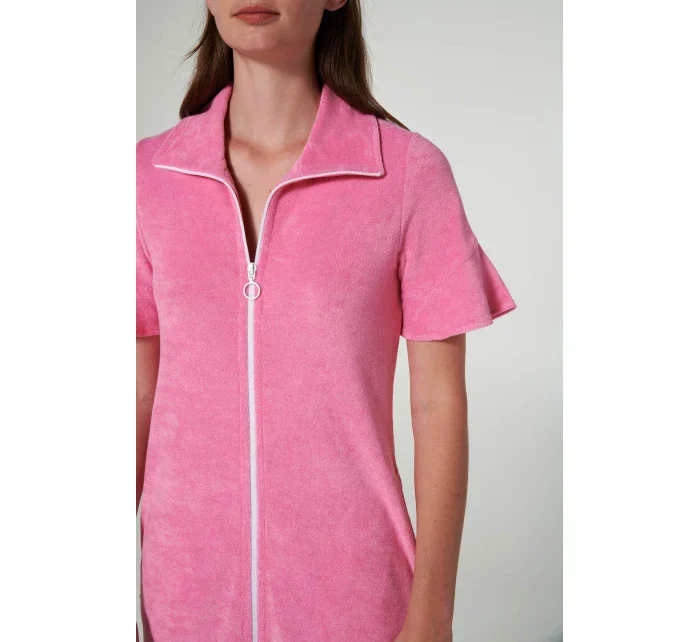 Šaty froté s krátkými rukávy model 19697685 - Vamp