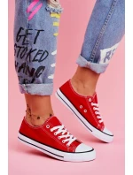 Klasické Dámské Tenisky Červené Omerta Klasické Dámské Tenisky Červené Omerta