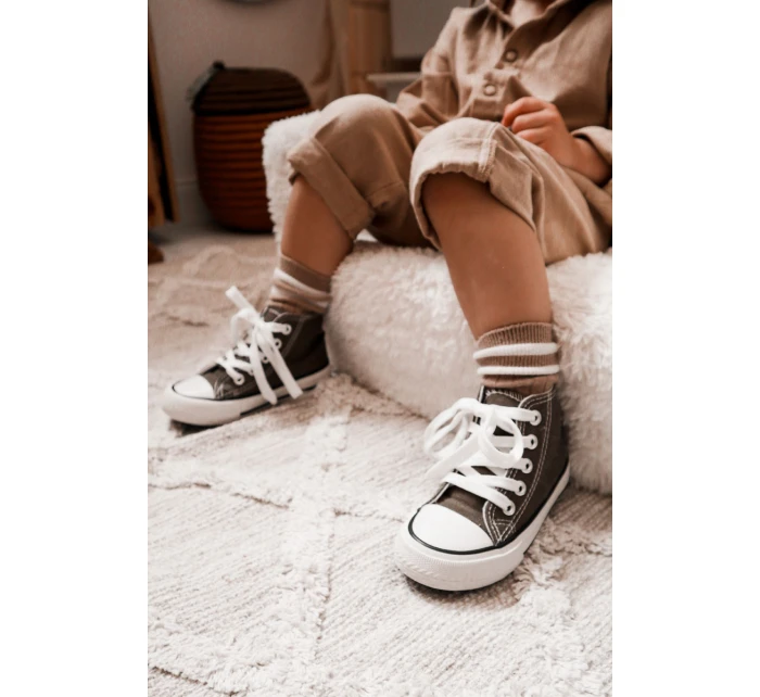 Dětské Vysoké Tenisky Khaki Filemon Dětské Vysoké Tenisky Khaki Filemon