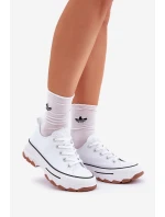 Nízké Dámské Tenisky Na Platformě Bílé model 21683102 - EVENTO Nízké Dámské Tenisky Na Platformě Bílé model 21683102 - EVENTO