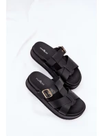 Dámské Pantofle Na Platformě S Pásky A Černé model 21687559 - Boto Dámské Pantofle Na Platformě S Pásky A Černé model 21687559 - Boto