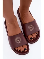Dámské pěnové pantofle Big Star model 22339977 hnědé - Big Star Shoes Dámské pěnové pantofle Big Star model 22339977 hnědé - Big Star Shoes