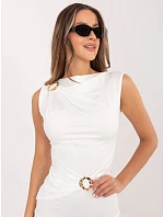 Sukienka IT SK model 22074612 ecru - FPrice Sukienka IT SK model 22074612 ecru - FPrice