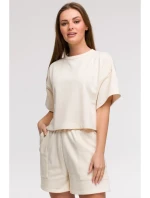 mikina s krátkým rukávem model 21047222 - BeWear