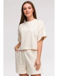 mikina s krátkým rukávem model 21047222 - BeWear