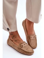 Dámské módní semišové mokasíny hnědé Rabell Dámské módní semišové mokasíny hnědé Rabell