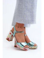 Sandály na podpatku model 196970 Step in style Sandály na podpatku model 196970 Step in style