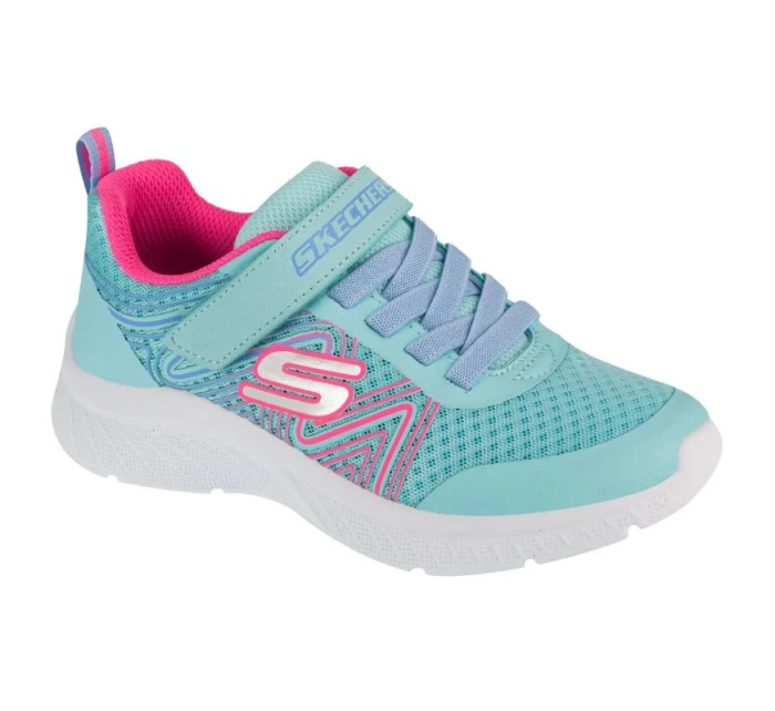 Skechers Microspec Plus - Swirl Sweet 303535L-AQPK Blue 35