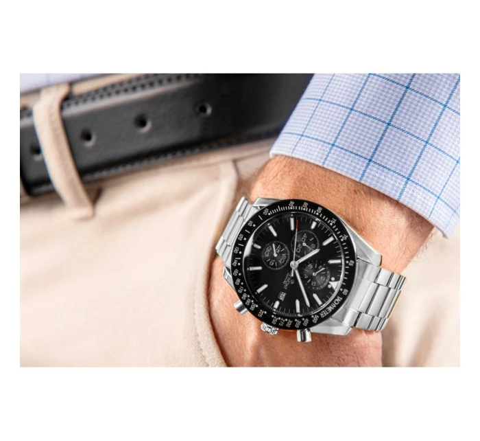 Pánské hodinky Giewont Chronograph Sapphire Silver Black GW8720-B2 Pánské hodinky Giewont Chronograph Sapphire Silver Black GW8720-B2