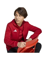 Dětská mikina adidas Entrada 26 Full Zip Hoodie červená KH1781