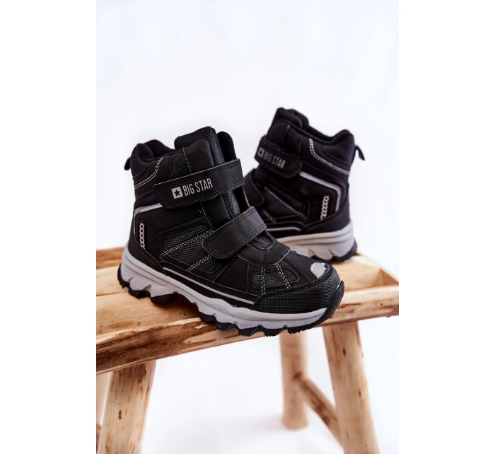 Dětská Trapery Memory Foam Big Star model 21599179 Černe - Big Star Shoes Dětská Trapery Memory Foam Big Star model 21599179 Černe - Big Star Shoes