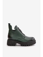 Zazoo Dámské kožené boty s ozdobou model 21669311 - Boto Zazoo Dámské kožené boty s ozdobou model 21669311 - Boto