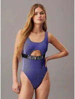 Dámské jednodílné plavky KW0KW02640 C86 modré - Calvin Klein Dámské jednodílné plavky KW0KW02640 C86 modré - Calvin Klein