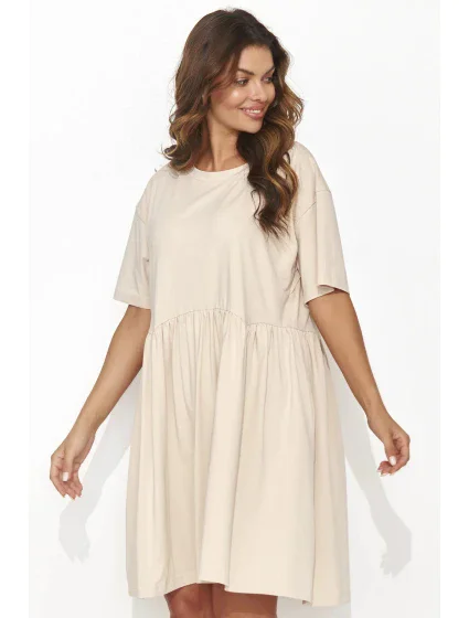 Denní šaty model 21149201 béžové - Numinou