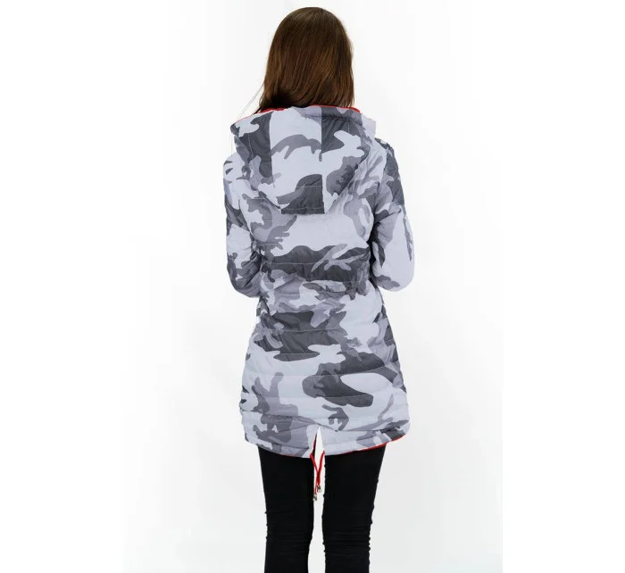 Oboustranná dámská bunda parka s kapucí model 14675063 - SPEED.A
