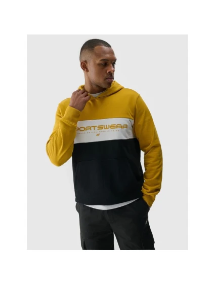 Pánská mikina s kapucí 4F 4FWSS24TSWSM1032-71S s pánskými prvky