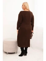 Dámská Plus Size s čokoládová model 21439238 - K-Fashion Dámská Plus Size s čokoládová model 21439238 - K-Fashion