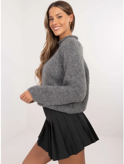 Jumper MI SW model 20694967 tmavě šedý - FPrice Jumper MI SW model 20694967 tmavě šedý - FPrice