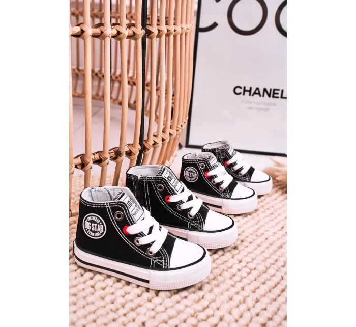 Klasické vysoké tenisky Big Star - černé Klasické vysoké tenisky Big Star - černé