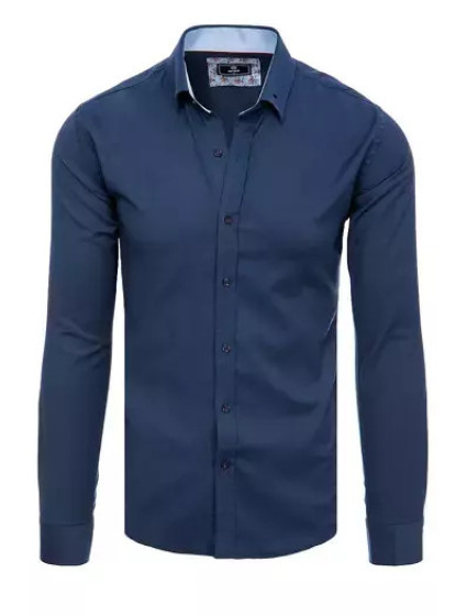 Elegantní tmavě modrá pánská košile Dstreet DX2327
