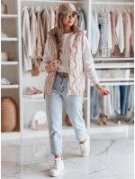 VESOLITA dámská přechodná prošívaná vesta růžová FashionStreet TY4879