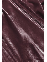 Hnědý dámský velurový dres s lampasy model 17694131 - Defox