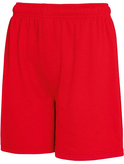 Fruit of the Loom Kids Performance Shorts Dětské sportovní kraťasy 16.4007 red Fruit of the Loom Kids Performance Shorts Dětské sportovní kraťasy 16.4007 red