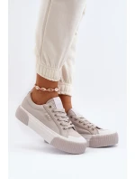 Dámské tenisky na tlusté podrážce model 21650049 šedé - Lee Cooper
