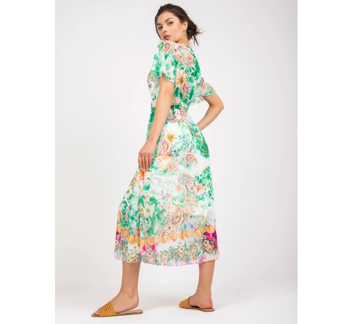 Šaty DHJ SK 15967 1.01P bílá zelená