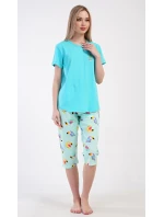 Dámské pyžamo kapri Papoušek
