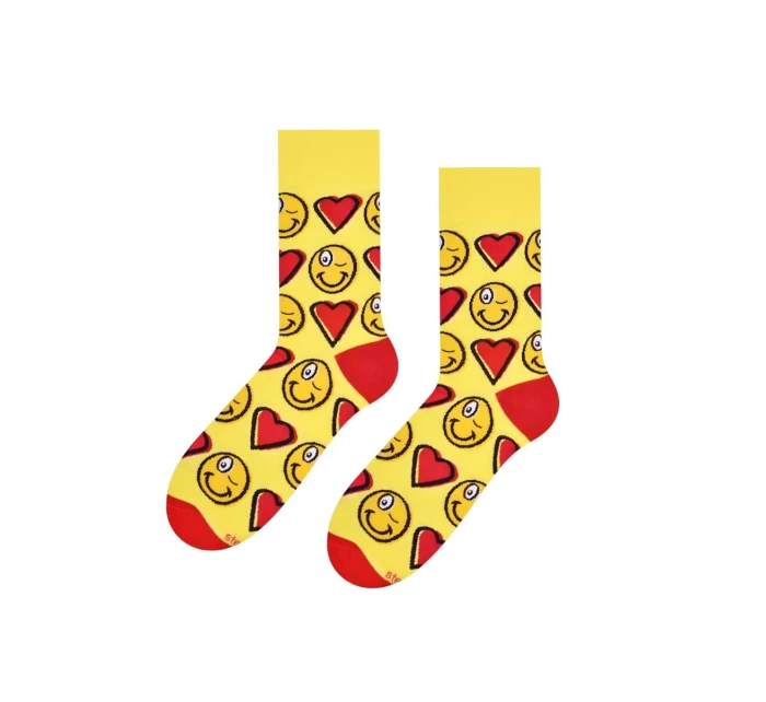 Vzorované pánské ponožky Steven art.136 Srdíčka