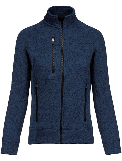 Kariban K 9107 Dámská melanžová pletená fleecová bunda 20.9107 navy melange Kariban K 9107 Dámská melanžová pletená fleecová bunda 20.9107 navy melange