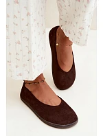 Dámské baleríny barefoot čokoládové Hollin Dámské baleríny barefoot čokoládové Hollin