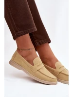 Dámské mokasíny z eko semiše – žluté Renelia Dámské mokasíny z eko semiše – žluté Renelia