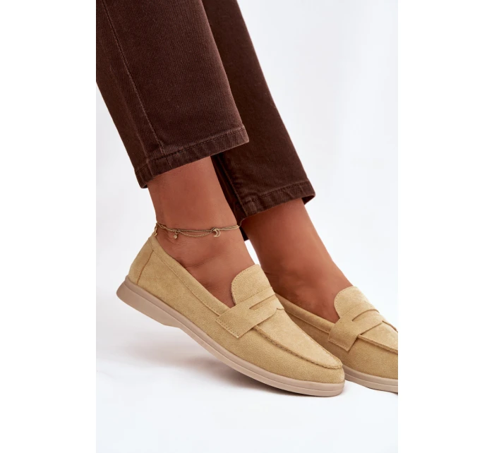 Dámské mokasíny z eko semiše – žluté Renelia Dámské mokasíny z eko semiše – žluté Renelia