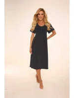 Dlouhá dámská noční košile s krátkými rukávy model 7934858 - De Lafense