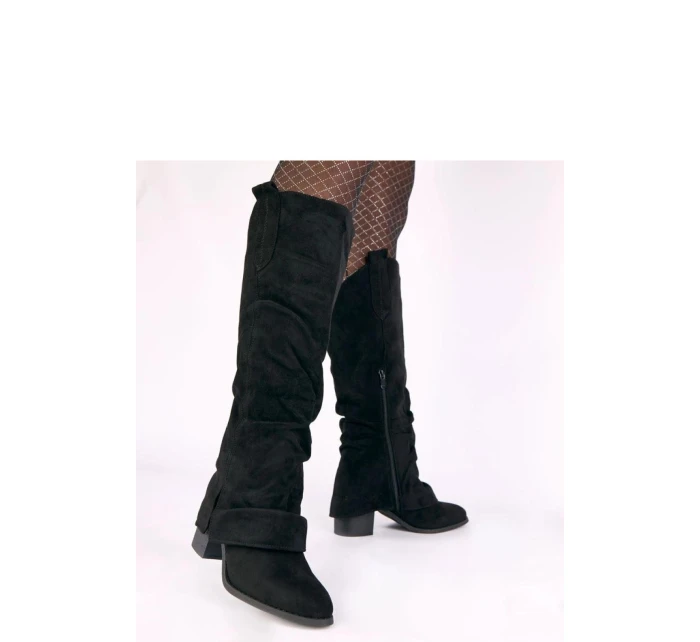 Kozačky na podpatku model 221633 Solea Kozačky na podpatku model 221633 Solea