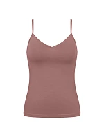 Dámské tílko GO Daily Cotton Spaghetti Top - BROWN - hnědé 1141 - SLOGGI