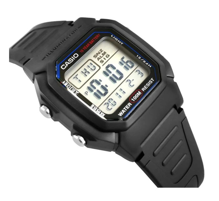 Pánské hodinky CASIO W-800H-1AVDF + krabice Pánské hodinky CASIO W-800H-1AVDF + krabice