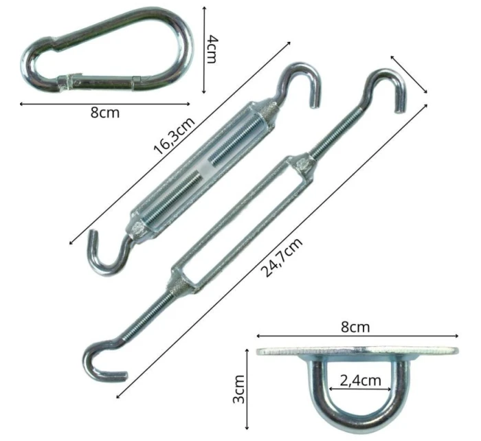MONTÁŽNÍ KONZOLA PRO PLACHTU SLUNEČNÍ CLONY