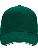 Beechfield B 15C 5 panelová sandwich kšiltovka 53.015C bottle green/white Beechfield B 15C 5 panelová sandwich kšiltovka 53.015C bottle green/white