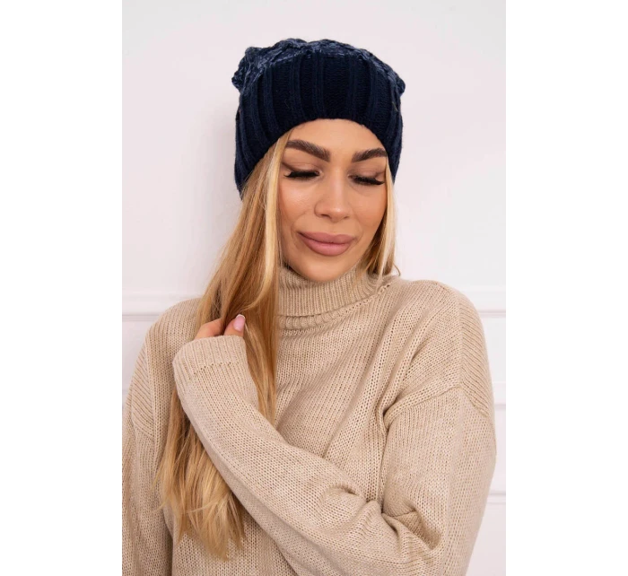 Milano fleecová čepice K203 navy blue model 18749923 - K-Fashion Milano fleecová čepice K203 navy blue model 18749923 - K-Fashion