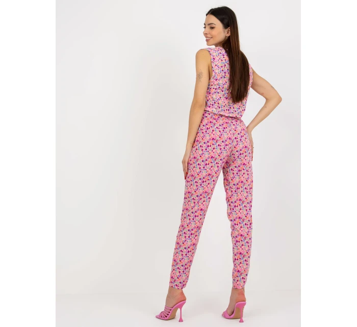 Dámské kalhoty D73770M61869J růžové - FPrice Dámské kalhoty D73770M61869J růžové - FPrice